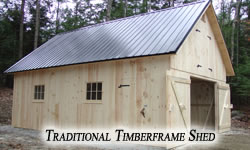 Traditional Timberframe Shed